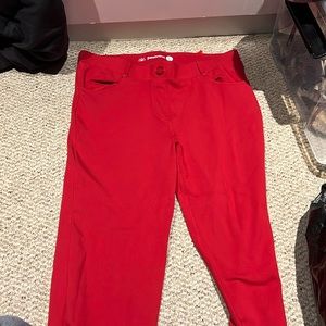 Red pants women